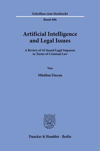 Vorderes Coverbild Artificial Intelligence and Legal Issues.