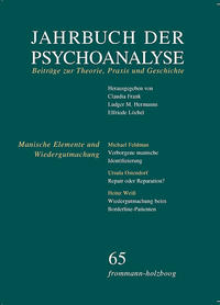 Vorderes Coverbild Jahrbuch der Psychoanalyse / Band 65: Manische Elemente und Wiedergutmachung