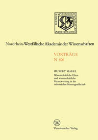 Vorderes Coverbild Wissenschaftliche Eliten und wissenschaftliche Verantwortung in der industriellen Massengesellschaft