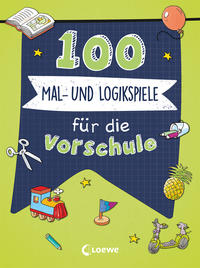 Vorderes Coverbild 100 Mal- und Logikspiele für die Vorschule