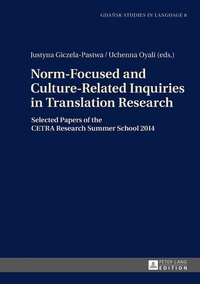 Vorderes Coverbild Norm-Focused and Culture-Related Inquiries in Translation Research