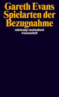 Vorderes Coverbild Spielarten der Bezugnahme