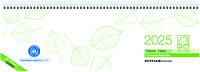 Vorderes Coverbild Zettler - Tischquerkalender 2025 Recycling, 29,6x9,9cm, Bürokalender mit 60 Seiten, Tages-, Wochen- und Zinstageszählung, Steuerterminen, Spiralbindung und internationales Kalendarium