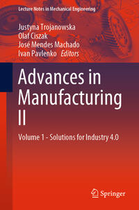 Vorderes Coverbild Advances in Manufacturing II