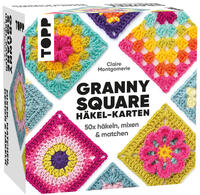 Vorderes Coverbild Granny Square Häkel-Karten (Deutsche Ausgabe)