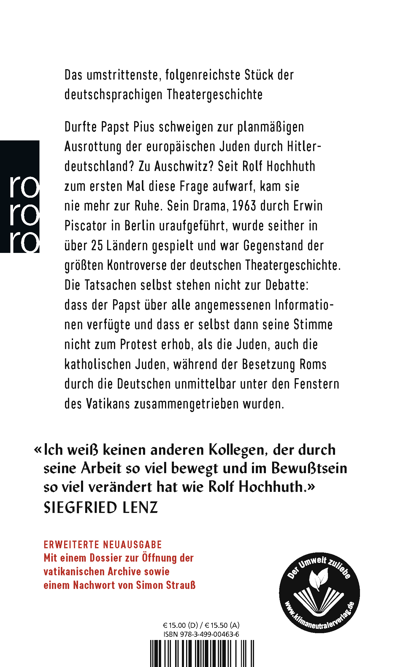 Rückseitencover Der Stellvertreter