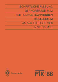 Vorderes Coverbild FTK ’88, Fertigungstechnisches Kolloquium
