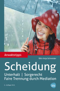 Vorderes Coverbild Anwaltstipps zu Scheidung, Unterhalt, Sorgerecht.