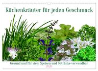 Vorderes Coverbild Küchenkräuter für jeden Geschmack (Wandkalender 2026 DIN A3 quer), CALVENDO Monatskalender