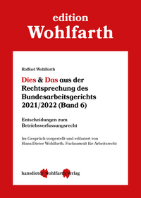 Vorderes Coverbild Dies & Das aus der Rechtsprechung des Bundesarbeitsgerichts 2021/2022