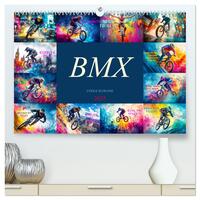 Vorderes Coverbild BMX - Coole Slogans (hochwertiger Premium Wandkalender 2025 DIN A2 quer), Kunstdruck in Hochglanz