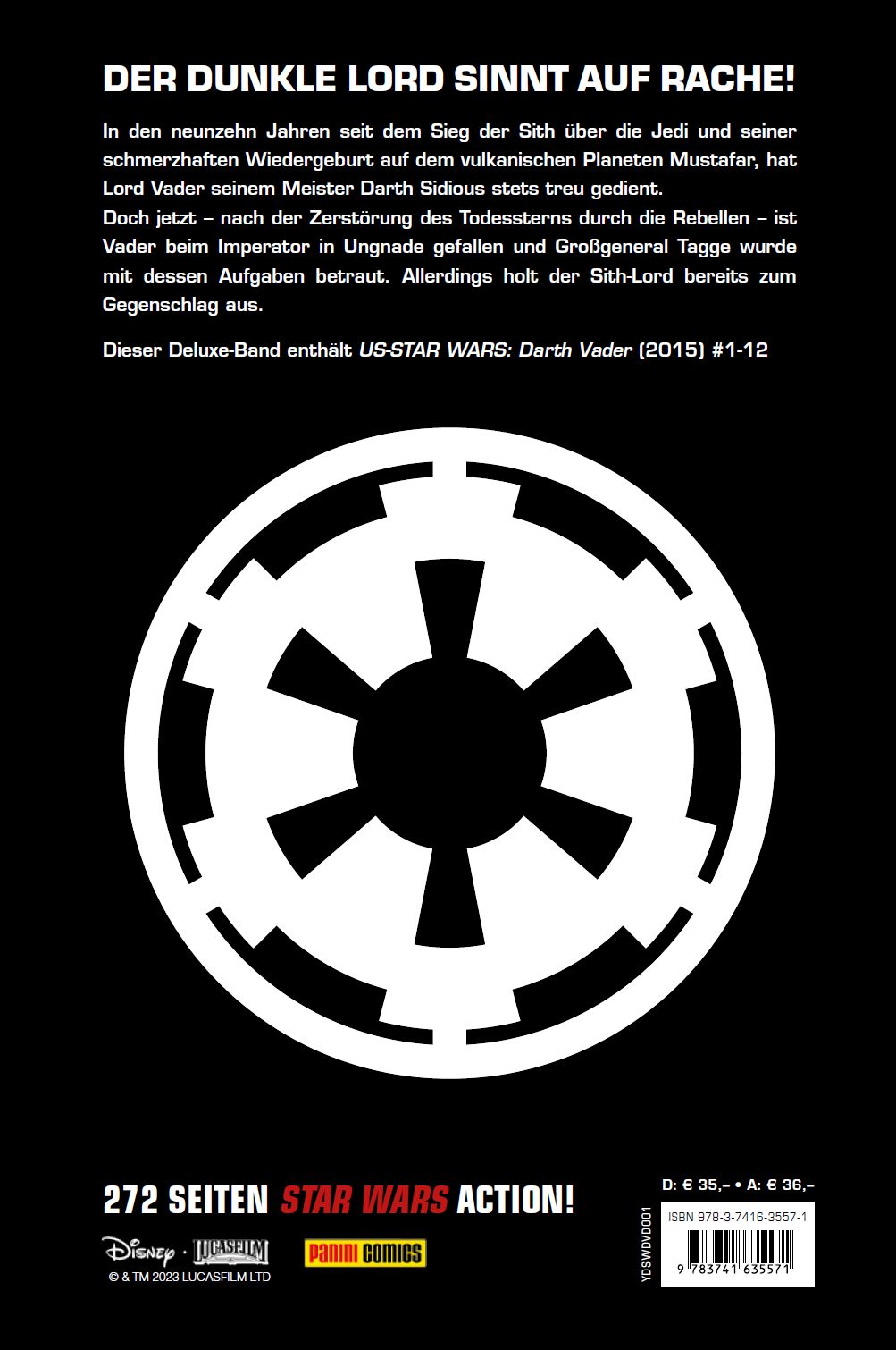 Rückseitencover Star Wars Comics: Darth Vader Deluxe