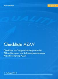 Vorderes Coverbild Checkliste AZAV