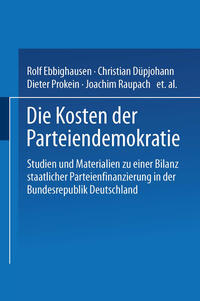 Vorderes Coverbild Die Kosten der Parteiendemokratie