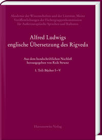 Vorderes Coverbild Alfred Ludwigs englische Übersetzung des Rigveda (1886–1893)