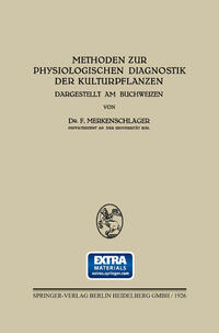 Vorderes Coverbild Methoden zur Physiologischen Diagnostik der Kulturpflanzen