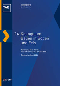 Vorderes Coverbild 14. Kolloquium Bauen in Boden und Fels