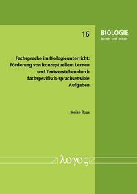 Vorderes Coverbild Fachsprache im Biologieunterricht: