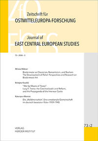 Vorderes Coverbild Zeitschrift für Ostmitteleuropa-Forschung (ZfO) 73/2 / Journal of East Central European Studies (JECES) 73/2