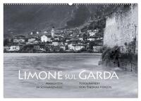 Vorderes Coverbild Limone sul Garda schwarzweiß (Wandkalender 2025 DIN A2 quer), CALVENDO Monatskalender