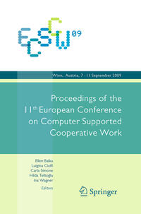 Vorderes Coverbild ECSCW 2009: Proceedings of the 11th European Conference on Computer Supported Cooperative Work, 7-11 September 2009, Vienna, Austria