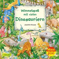 Vorderes Coverbild Maxi Pixi 337: Wimmelspaß mit vielen Dinosauriern
