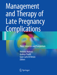 Vorderes Coverbild Management and Therapy of Late Pregnancy Complications