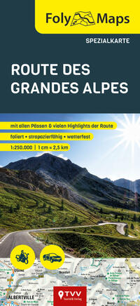 Vorderes Coverbild FolyMaps Route des Grandes Alpes Spezialkarte