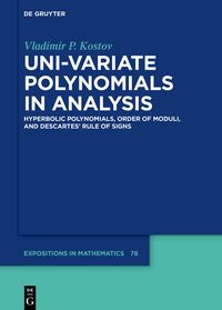 Vorderes Coverbild Uni-variate Polynomials in Analysis