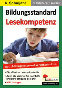 Vorderes Coverbild Bildungsstandard Lesekompetenz / Klasse 6