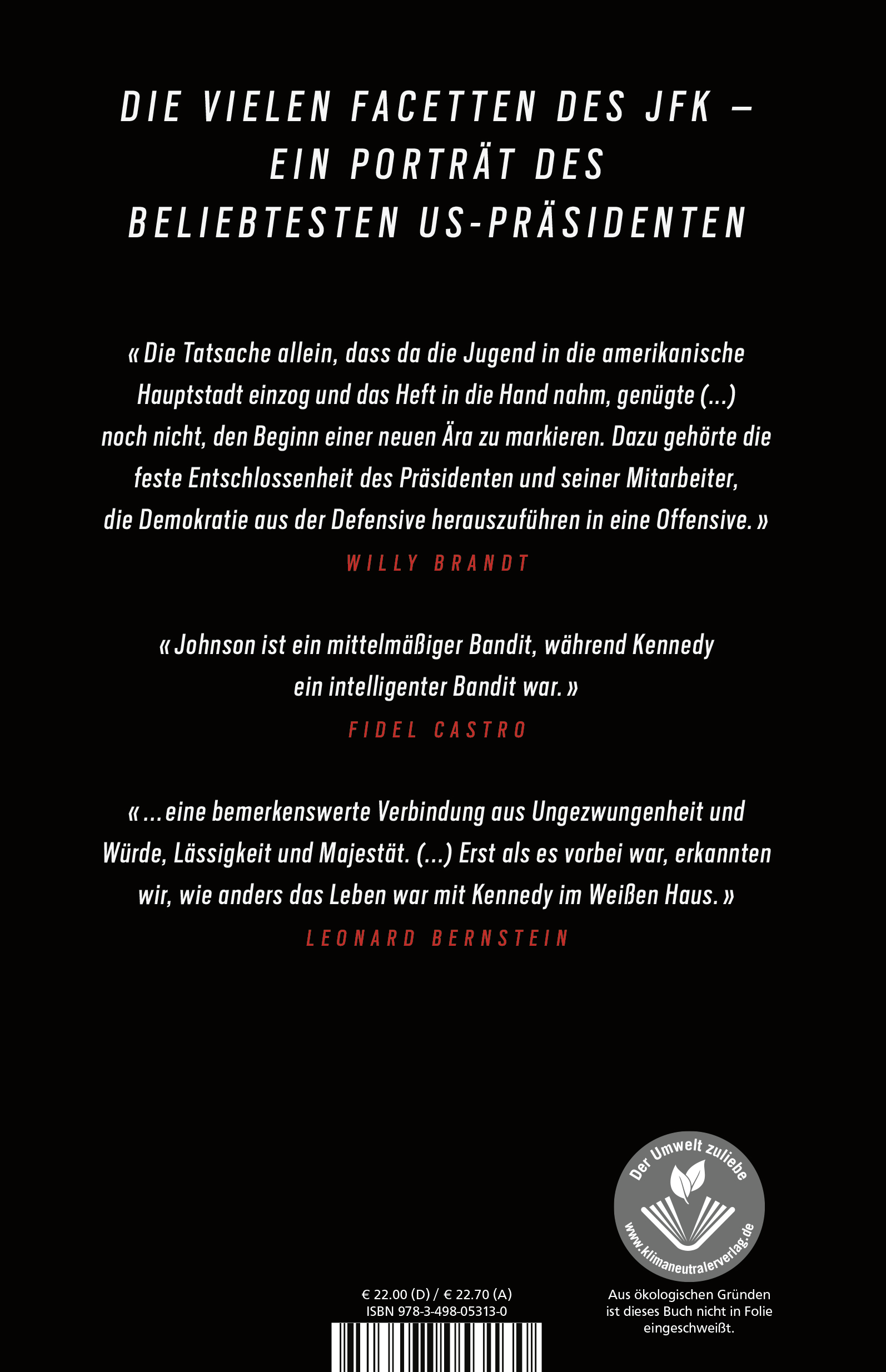 Rückseitencover John F. Kennedy