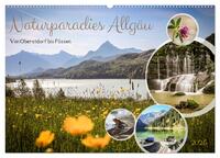 Vorderes Coverbild Naturparadies Allgäu - Von Oberstdorf bis Füssen (Wandkalender 2025 DIN A2 quer), CALVENDO Monatskalender