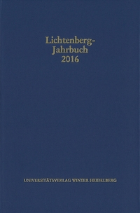 Vorderes Coverbild Lichtenberg-Jahrbuch 2016