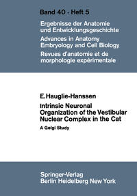 Vorderes Coverbild Intrinsic Neuronal Organization of the Vestibular Nuclear Complex in the Cat