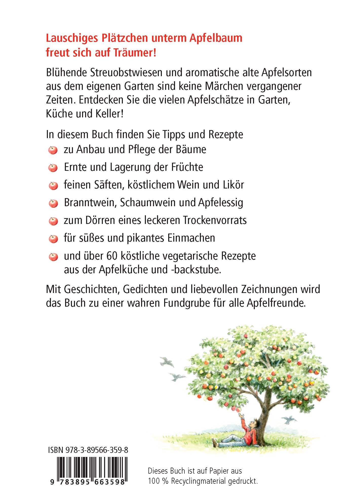 Rückseitencover Das Apfelbuch