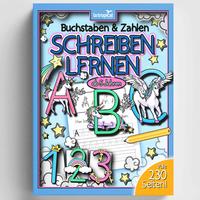 Vorderes Coverbild Buchstaben und Zahlen schreiben lernen ab 5 Jahren