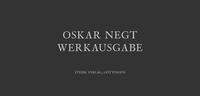 Vorderes Coverbild Oskar Negt | Werkausgabe
