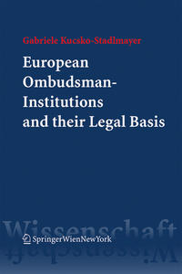 Vorderes Coverbild European Ombudsman-Institutions
