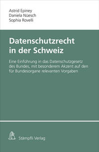 Vorderes Coverbild Datenschutzrecht in der Schweiz
