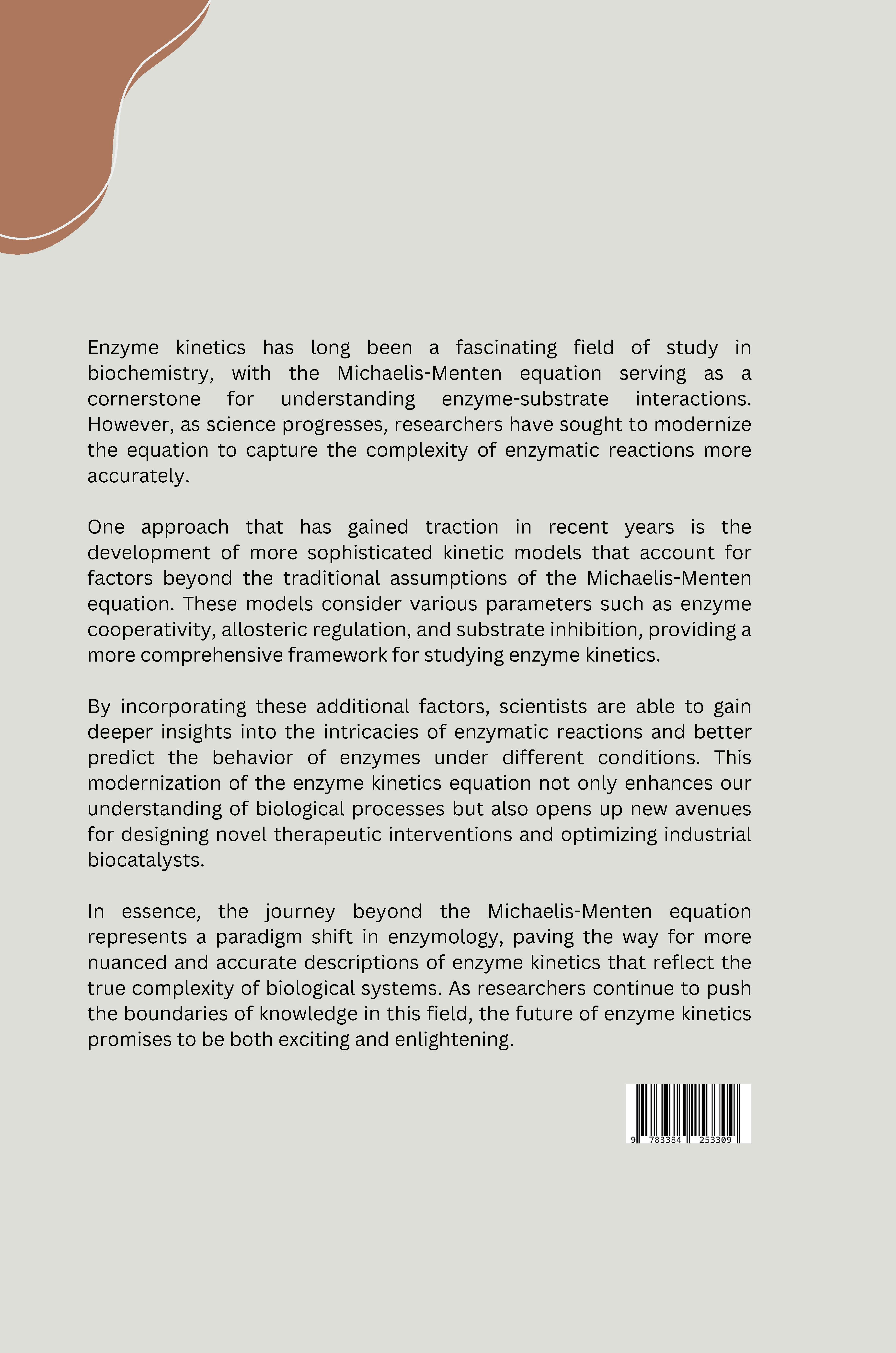 Rückseitencover Unveiling Enzyme Kinetics: The Michaelis - Menten Equation Explained