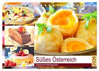 Vorderes Coverbild Süßes Österreich. Klassische Mehlspeisen (Tischkalender 2026 DIN A5 quer), CALVENDO Monatskalender