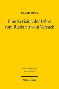Vorderes Coverbild Eine Revision der Lehre vom Rücktritt vom Versuch