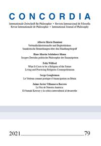 Vorderes Coverbild Concordia – Internationale Zeitschrift für Philosophie Heft 79