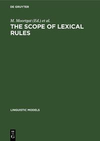 Vorderes Coverbild The scope of lexical rules