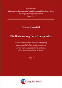 Vorderes Coverbild Die Besteuerung der Grenzpendler