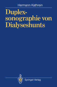 Vorderes Coverbild Duplexsonographie von Dialyseshunts
