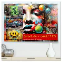 Vorderes Coverbild Street Art Graffiti (hochwertiger Premium Wandkalender 2025 DIN A2 quer), Kunstdruck in Hochglanz