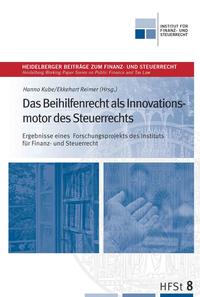 Vorderes Coverbild Das Beihilfenrecht als Innovationsmotor des Steuerrechts