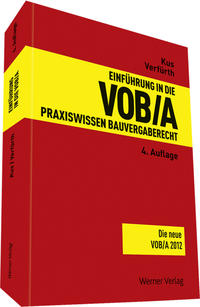 Vorderes Coverbild Einführung in die VOB/A