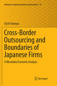 Vorderes Coverbild Cross-Border Outsourcing and Boundaries of Japanese Firms